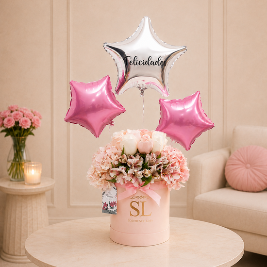 Pack Box Sonríe & Globos