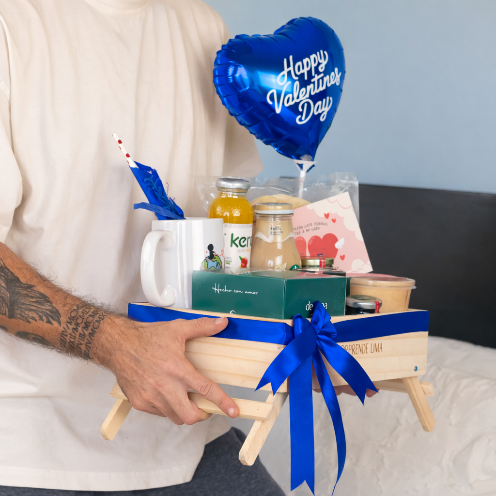 DESAYUNO AZUL - FELIZ SAN VALENTÍN