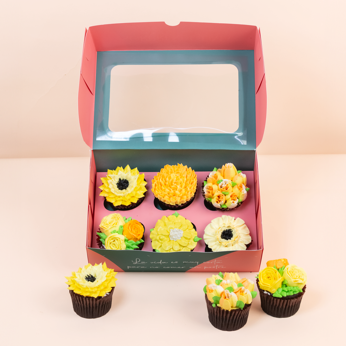 CUPCAKES MIS FLORES AMARILLAS
