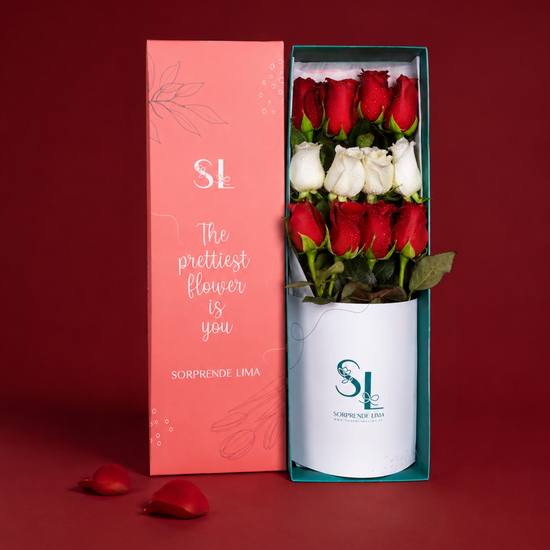 CAJA 12 ROSAS PATRIOTA