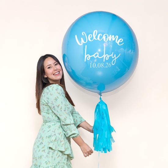 GLOBO BURBUJA XL CELESTE