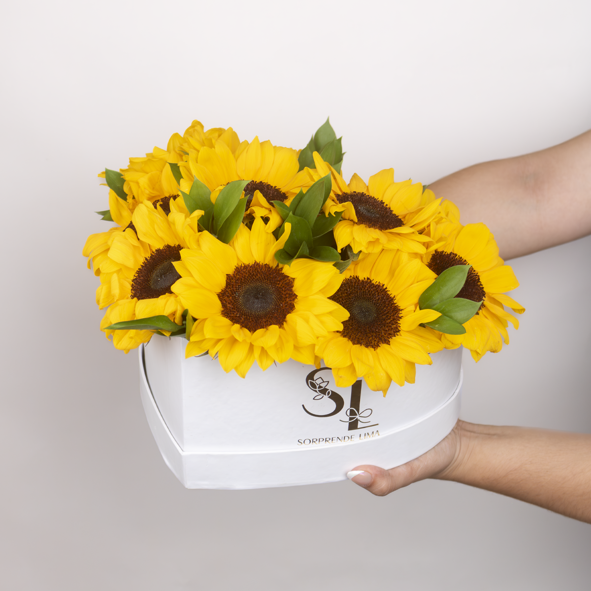 HEARTBOX GIRASOLES AMARILLOS