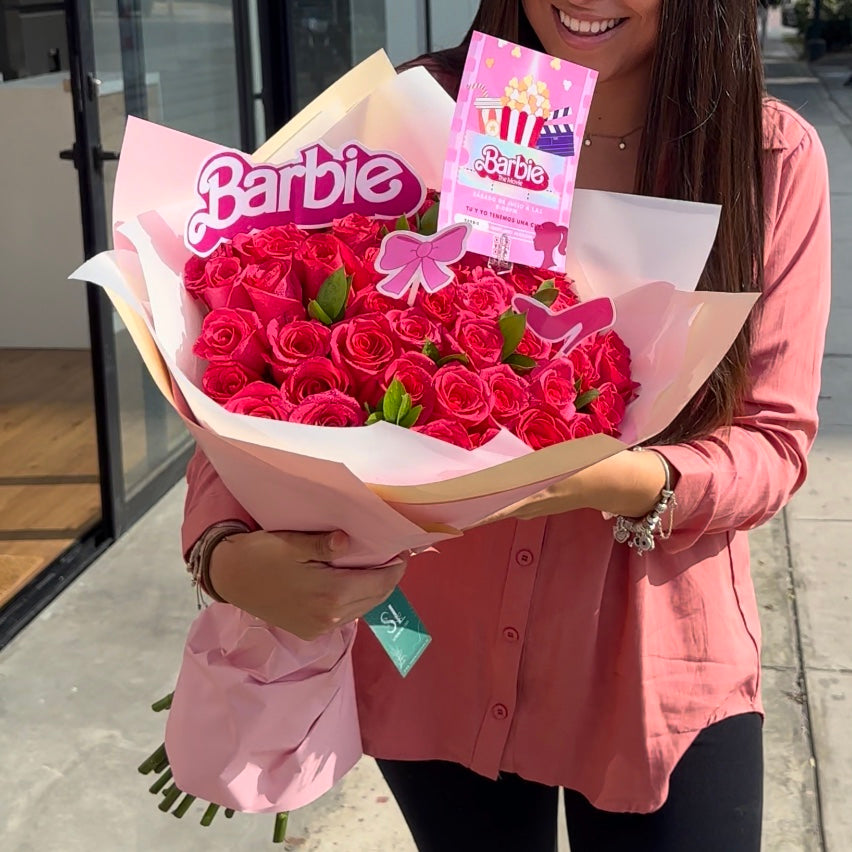 Ramo Barbie 50 Rosas - Edición Especial