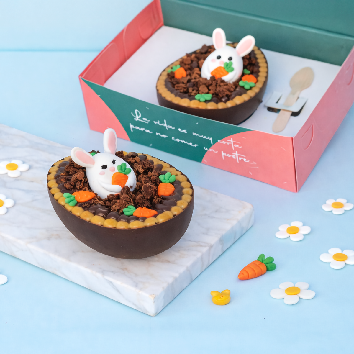 MEDIO HUEVO DE CHOCOLATE PASCUA