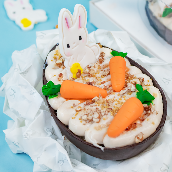MEDIO HUEVO PASCUA DE ZANAHORIA