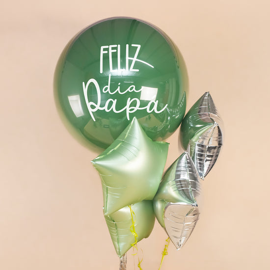 GLOBO BURBUJA Y ESTRELLAS PARA EL MEJOR PAPÁ
