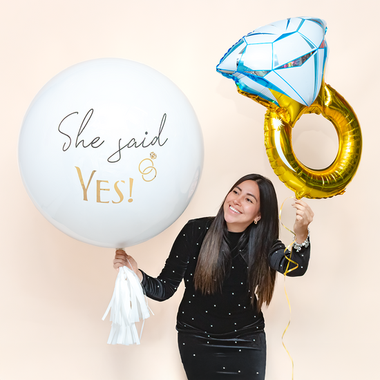 PACK GLOBOS ANILLO COMPROMISO