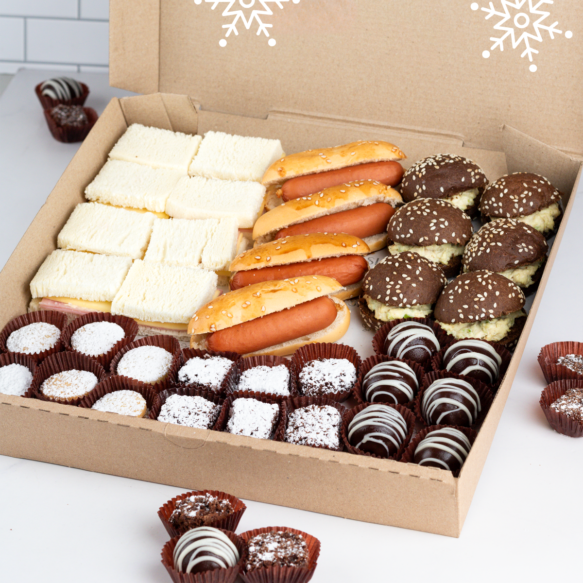 CAJA DE BOCADITOS NAVIDAD