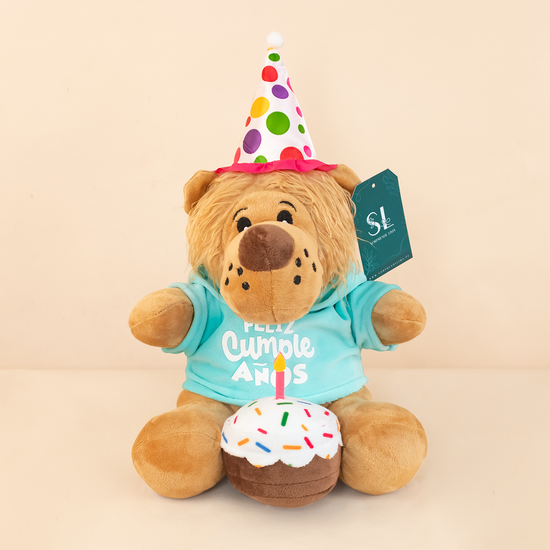PELUCHE LEÓN CUMPLEAÑERO
