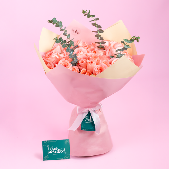 RAMO 50 ROSAS ROSADAS