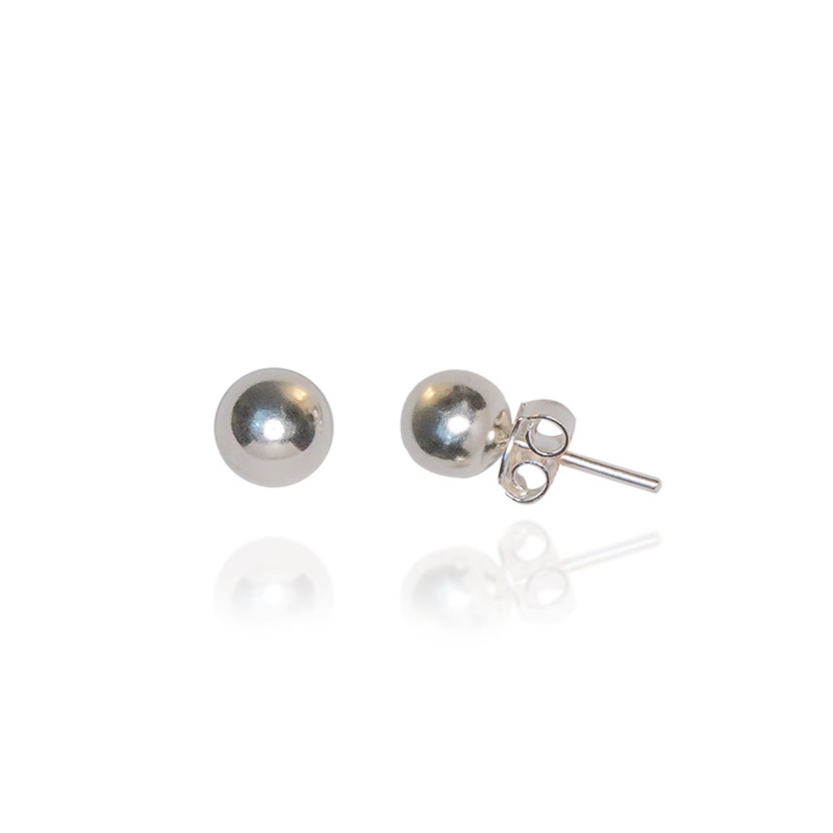 ARETES PERLAS PLATEADAS MEDIUM