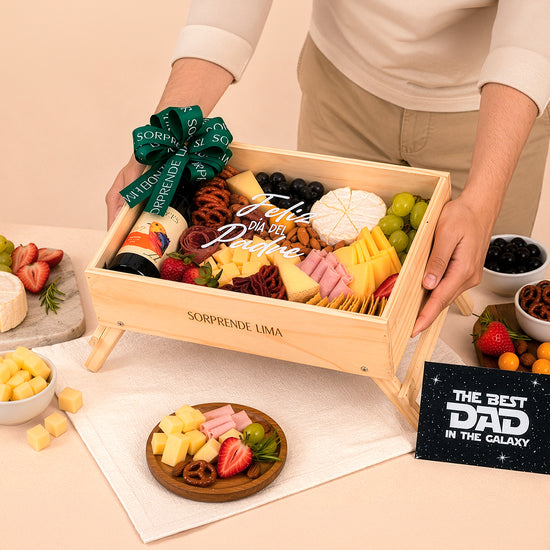TABLA DE QUESOS Y VINO PARA PAPÁ