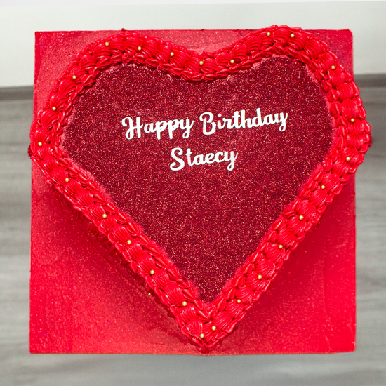 TORTA CORAZÓN ROJO GLOW