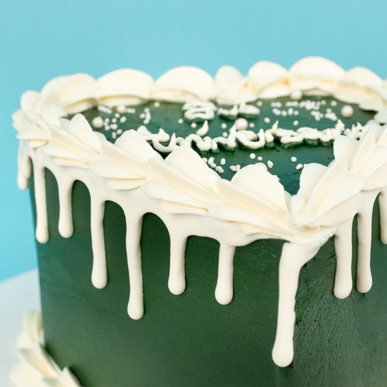 TORTA CORAZÓN GREEN AESTHETIC