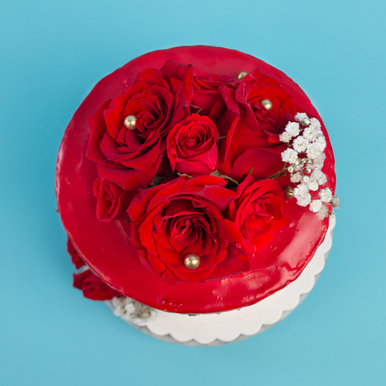 Torta Rosas Rojas