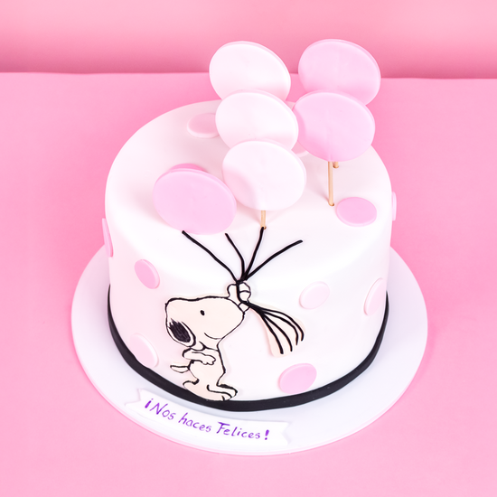 TORTA SNOOPY ROSADO