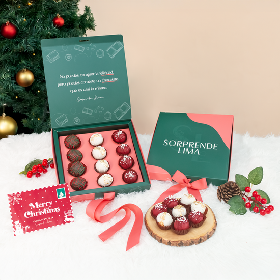 CAJA DE TRUFAS NAVIDEÑAS
