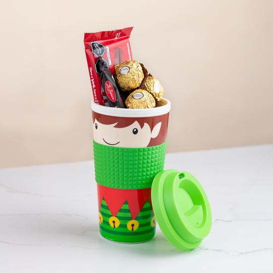 VASO DE NAVIDAD CON DULCES