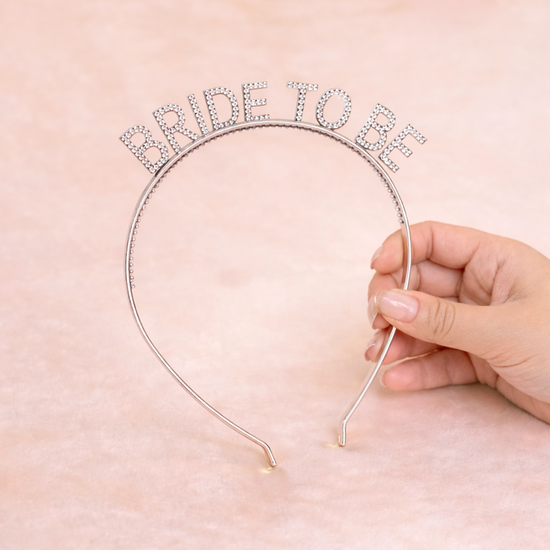 VINCHA "BRIDE TO BE" PLATEDA