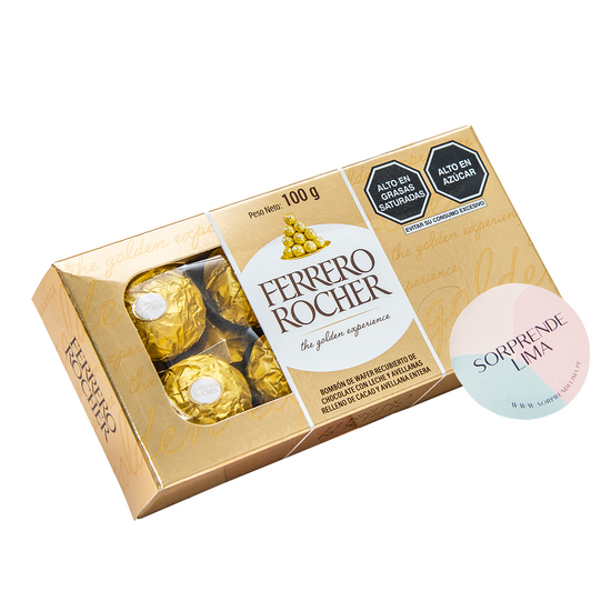 Caja Ferrero Rocher Flores Amarillas – 8 Unidades