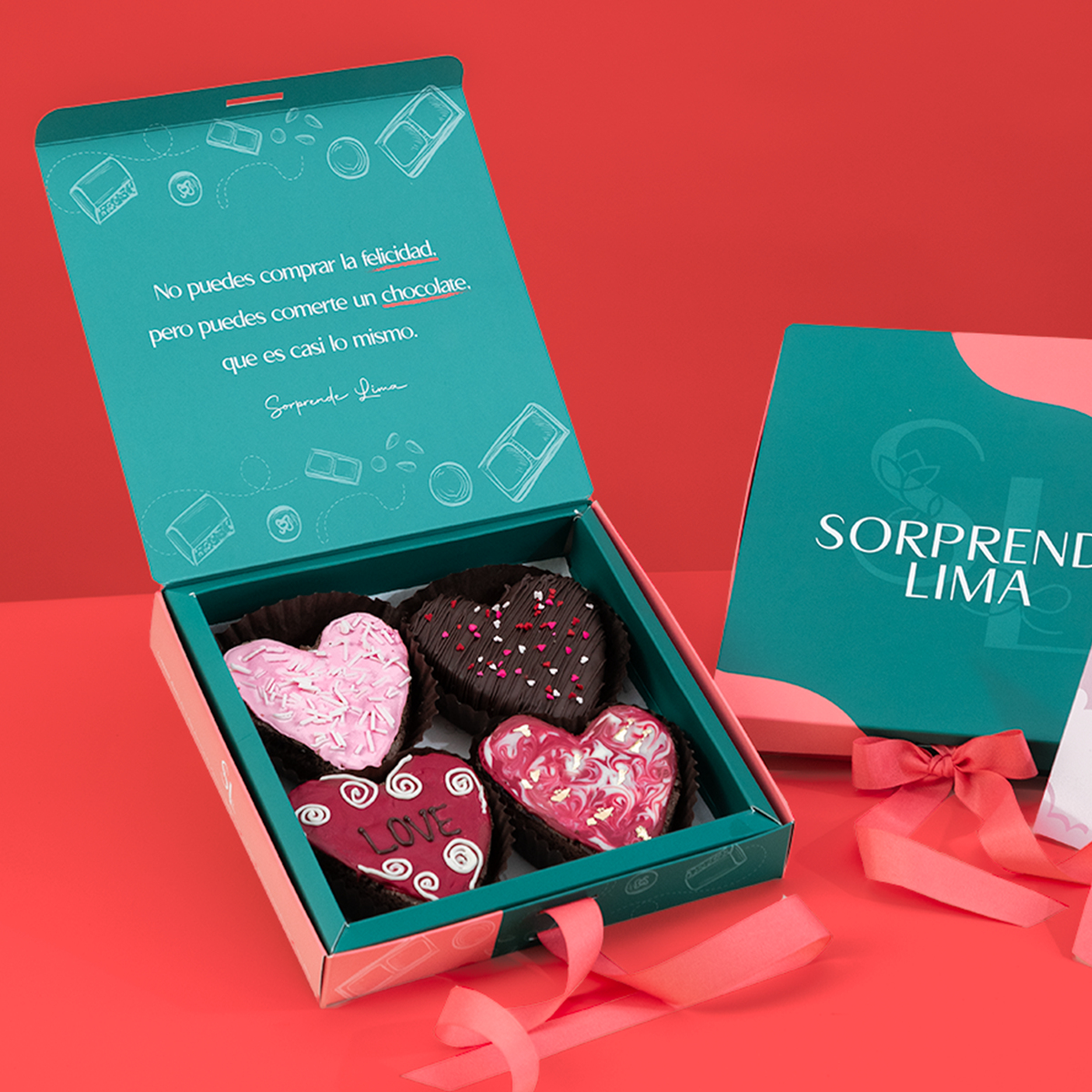 Caja Brownies Artesanales Amor