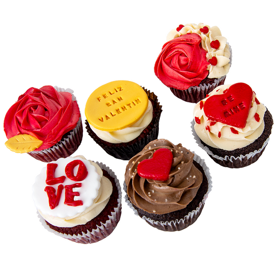 Caja cupcakes Amor
