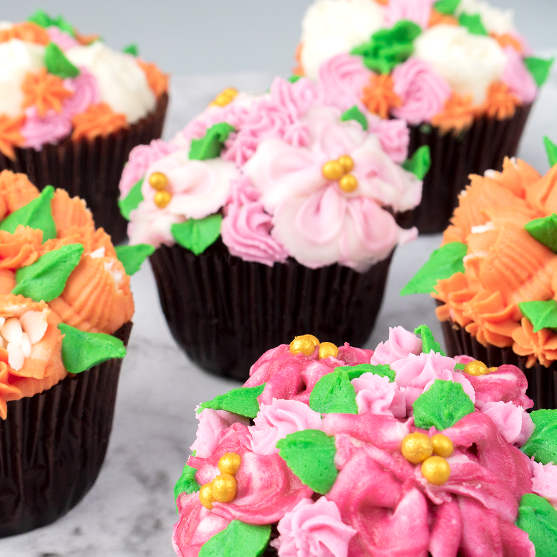 Cupcakes Flowers