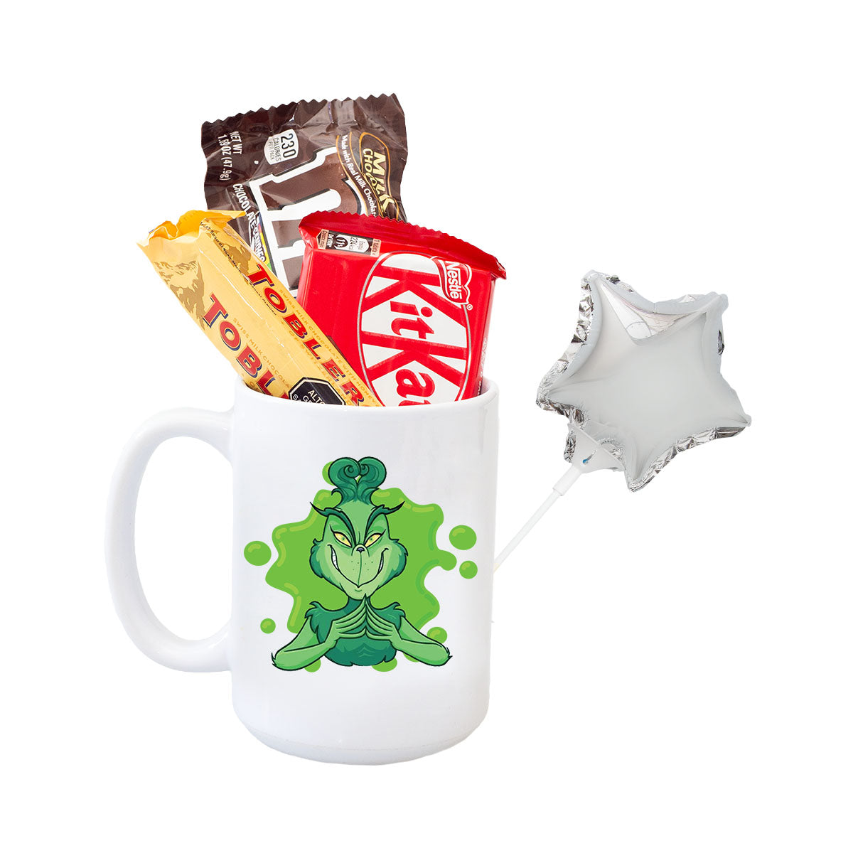 TAZA GRINCH CON CHOCOLATES