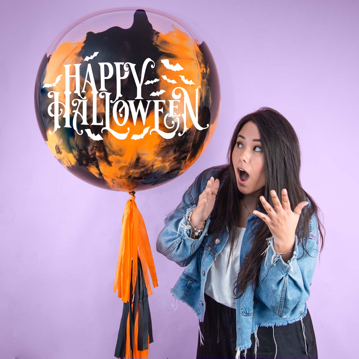 Globo Burbuja Pintado Halloween