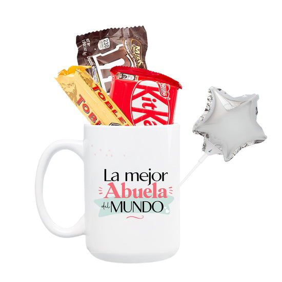 Taza Abuela con chocolates