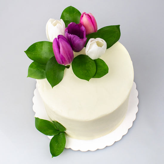 Tulipanes Naked Cake