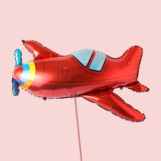 GLOBO AVION ROJO JUMBO (91 CM)