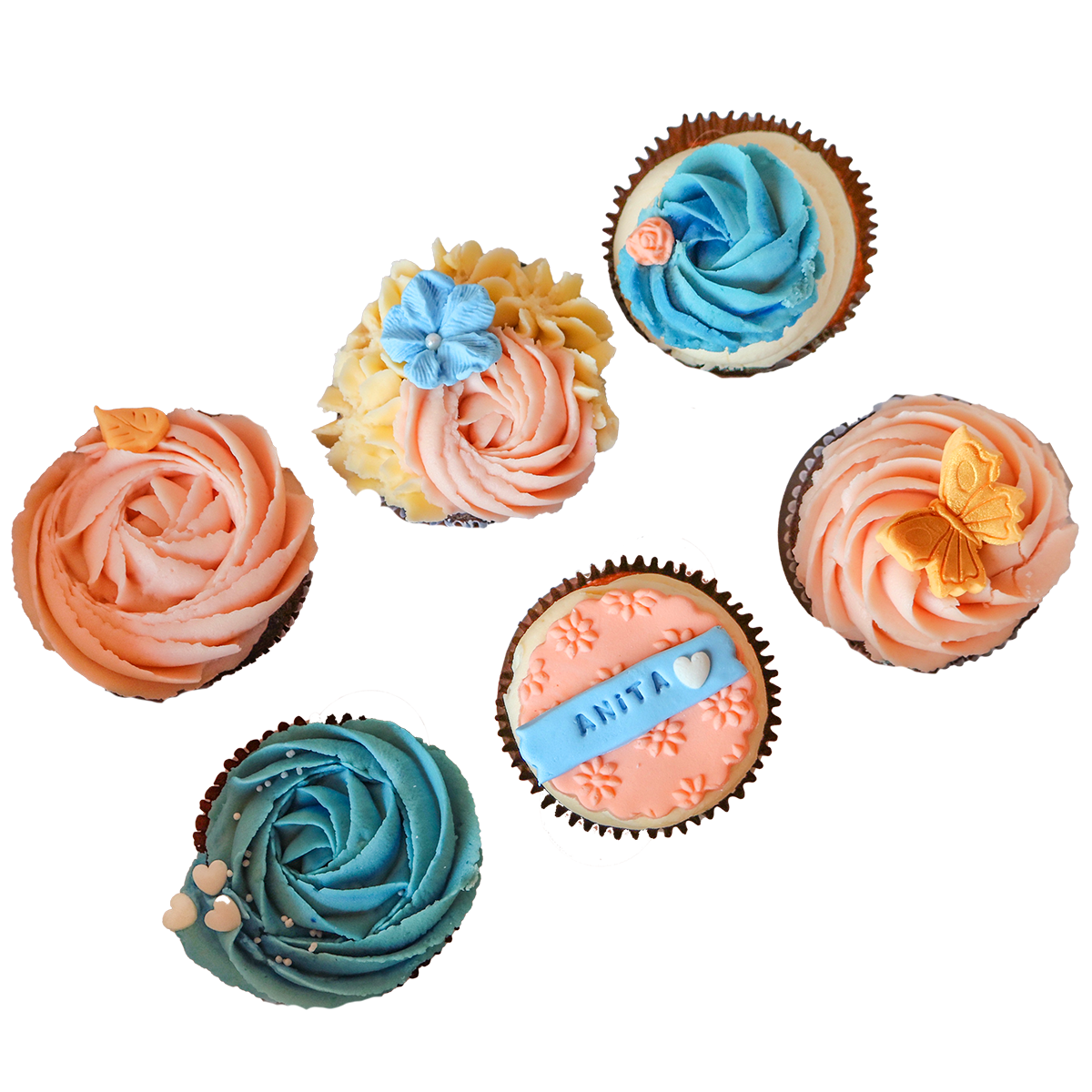Caja Cupcakes Para Ella