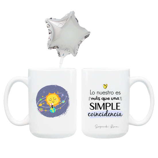 Taza "Más que una simple coincidencia"