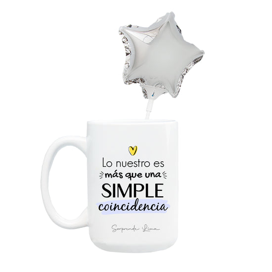 TAZA MÁS QUE UNA SIMPLE COINCIDENCIA