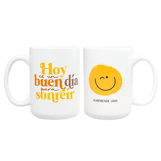 Taza "Un día para sonreír"